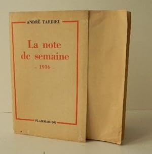 LA NOTE DE SEMAINE 1936