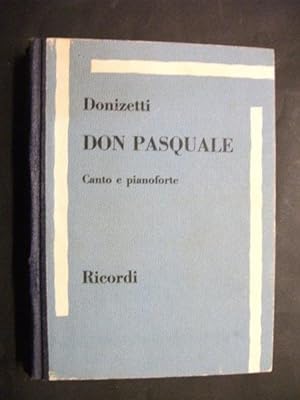 Don Pasquale: Canto e Pianoforte