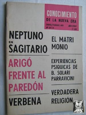 CONOCIMIENTO DE LA NUEVA ERA. Nº 397 - 398. 1971. Neptuno en Sagitario