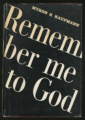 Bild des Verkufers fr Remember Me to God zum Verkauf von Between the Covers-Rare Books, Inc. ABAA