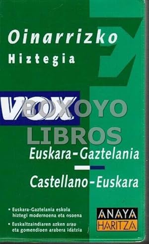 Imagen del vendedor de Oinarrizko hiztegia. Euskara-Gaztelania. Castellano-Euskara a la venta por Boxoyo Libros S.L.