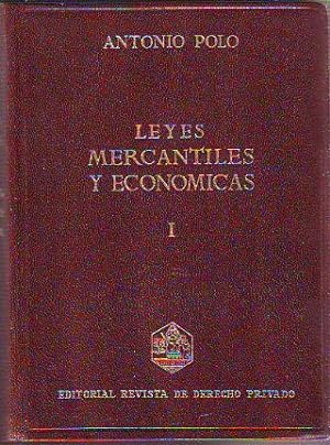 LEYES MERCANTILES Y ECONOMICAS. TOMO I: CODIGO DE COMERCIO (ARTS. 1 A 243). CODIGO CIVIL (ARTS. 1...