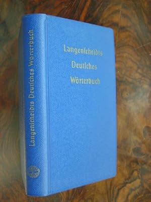 Bild des Verkufers fr Langenscheidts Deutsches Wrterbuch. Rechtschreibung und Grammatik. Begrndet von August Vogel. Neubearbeitet von Arthur Busse unter Mitarbeit von Richard Pekrun. zum Verkauf von Antiquariat Tarter, Einzelunternehmen,