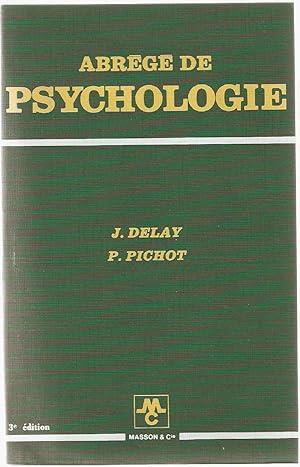 Abrégé de Psychologie.3e edition