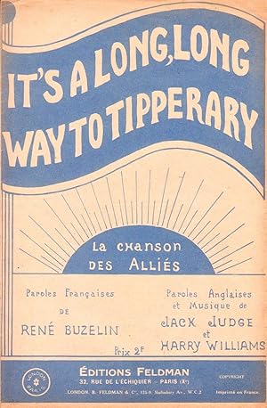 Immagine del venditore per Partition de "It's a long, long way to Tipperary" (La Chanson des Allis) venduto da Bouquinerie "Rue du Bac"