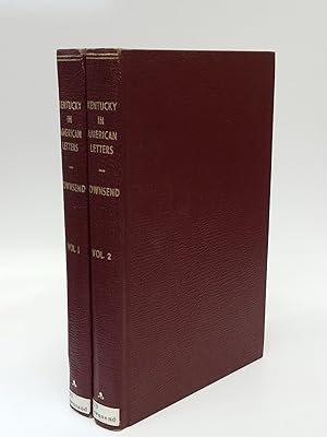 Image du vendeur pour Kentucky In American Letters 1784-1912 (2 Volumes) mis en vente par Commonwealth Book Company, Inc.