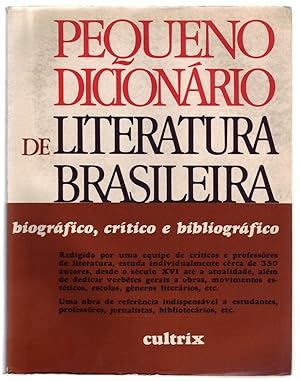 Immagine del venditore per PEQUENO DICIONRIO DE LITERATURA BRASILEIRA. venduto da ABLEBOOKS