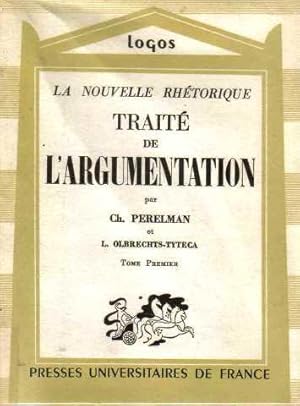 Seller image for Trait de l'argumentation tome premier for sale by crealivres