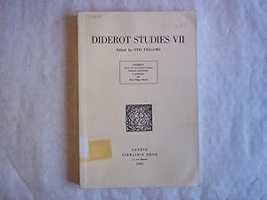 Seller image for Diderot Studies. Volume 7. for sale by Carmarthenshire Rare Books