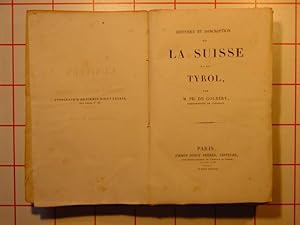 Seller image for histoire de la suisse et du tyrol.l'univers pttoresque. for sale by Tir  Part