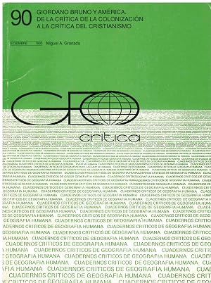 Imagen del vendedor de GIORDANO BRUNO Y AMERICA. DE LA CRITICA DE LA COLONIZACIONA LA CRITICA DEL CRISTIANISMO a la venta por P�rtico [Portico]