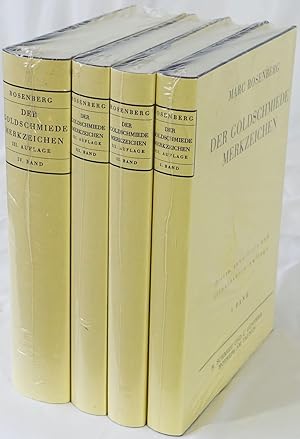 Der Goldschmiede Merkzeichen. 4 Bände. Reprint der Ausgabe Frankfurt 1922-1928. (3. erweiterte u....