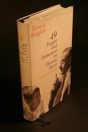 Image du vendeur pour 49 Fragen und Antworten zu Thomas Mann. mis en vente par Steven Wolfe Books