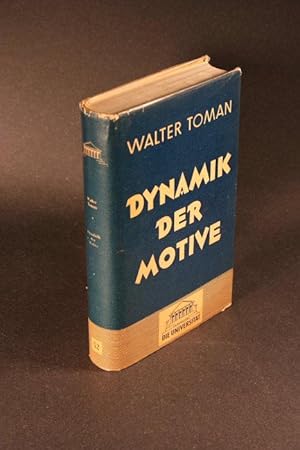 Imagen del vendedor de Dynamik der Motive: eine Einfhrung in die klinische Psychologie. a la venta por Steven Wolfe Books