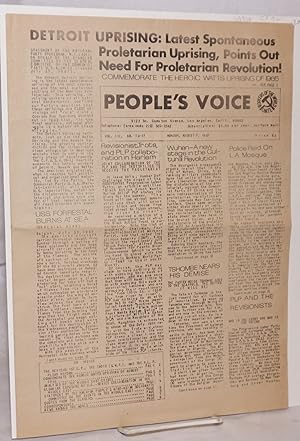 Image du vendeur pour People's Voice: vol. III, no. 13-17 [single issue of the newspaper] mis en vente par Bolerium Books Inc.