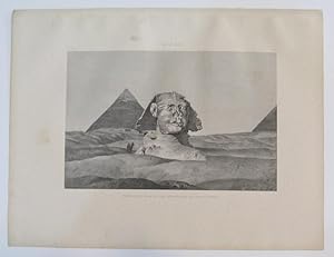 Imagen del vendedor de Gizeh. South East View of the Sphinx and Second Pyramid a la venta por Argosy Book Store, ABAA, ILAB