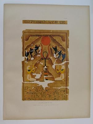 Adoration of Ra. (From a Papyrus in the Museum of Leiden.)