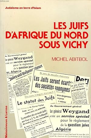 Bild des Verkufers fr LES JUIFS D AFRIQUE DU NORD SOUS VICHY zum Verkauf von Le-Livre