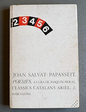 Bild des Verkufers fr Poesies. A cura de Joaquim Molas. zum Verkauf von BALAGU LLIBRERA ANTIQURIA