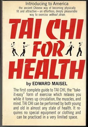 Image du vendeur pour TAI CHI FOR HEALTH mis en vente par Windy Hill Books