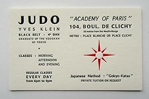 Seller image for YVES KLEIN Judo Business Card (facsimile) for sale by William Allen Word & Image