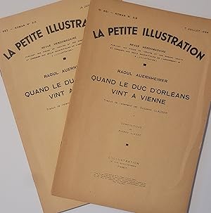 Immagine del venditore per La Petite Illustration -- Quand Le Du D'Orleans Vint a Vienne --N 681 & N 682, 7 & 14 Juillet 1934 venduto da Moneyblows Books & Music