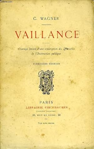 Seller image for VAILLANCE for sale by Le-Livre