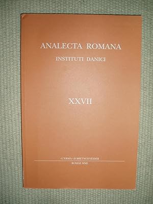 Seller image for Analecta Romana Instituti Danici : XXVII for sale by Expatriate Bookshop of Denmark