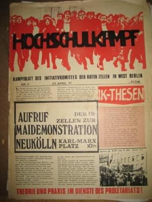 Bild des Verkufers fr Hochschulkampf Nr. 7 / 26.April 1971 (Kampfblatt des Initiativkomitees der Roten Zellen in West Berlin) zum Verkauf von ANTIQUARIAT H. EPPLER