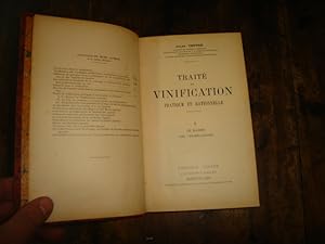 Bild des Verkufers fr Trait de Vinification pratique et rationnelle. Tome I. Le Raisin, les Vinifications. zum Verkauf von Librairie FAUGUET