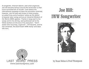 Image du vendeur pour Joe Hill, IWW Songwriter. mis en vente par Earthlight Books
