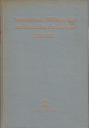 Image du vendeur pour Internationale Bibliographie zur Geschichte der Medizin 1875 - 1901. 6 Teile in einem Band. Herausgegeben und mit einem Vorwort versehen von Gunter Mann. Julius Pagel: Historisch-Medicinische Biblioghraphie fr die Jahre 1875 - 1896. / Theodor Puschmann und Robert Ritter von Tply: Geschichte der Medicin und der Krankheiten 1898. / Julius Pagel: Geschichte .1899 / .1900 / .1901 / .1902. mis en vente par Antiquariat Carl Wegner