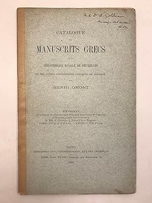 Catalogue des Manuscrits Grecs de La Bibliotheque Royale de Bruxelles et des Autres Bibliotheques...