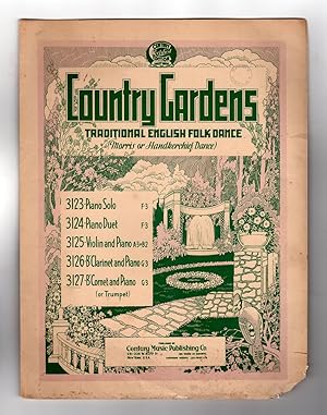 Country Gardens Traditional English Folk Dance (Morris or Handkerchief Dance) Vintage Sheet Music...