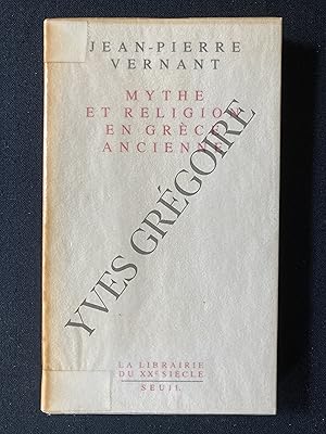 Image du vendeur pour MYTHE ET RELIGION EN GRECE ANCIENNE mis en vente par Yves Grgoire