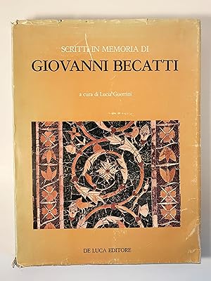 Scritti in Memoria di Giovanni Becatti 22 Studi Miscellanei