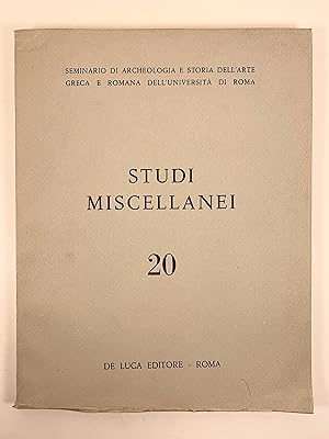 Studi Miscellanei 20 Sculture Di Palazzo Mattei