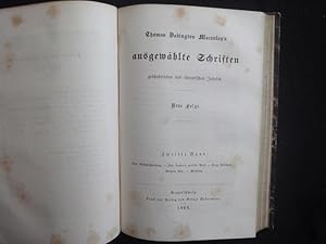 Seller image for Thomas Babington Macaulay s Ausgewhlte Schriften Geschichtlichen Und Literarischen Inhalts. Neue Folge. I.+II.Band (in Einem) for sale by Malota