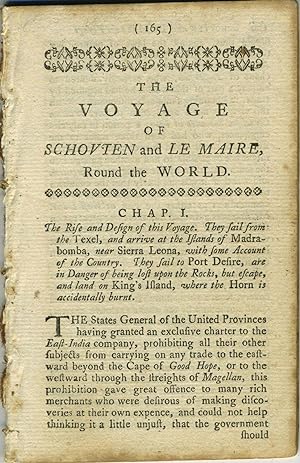 The Voyage of Schouten and Le Maire Round the World; Chapters 1 - 3 from The World Displayed or, ...