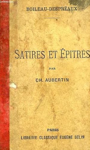 Bild des Verkufers fr SATIRES ET EPITRES zum Verkauf von Le-Livre