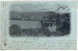 Ansichtskarte Boppard "Bei Mondschein".