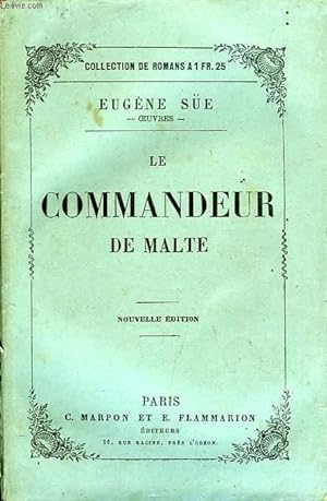 Image du vendeur pour LE COMMANDEUR DE MALTE mis en vente par Le-Livre
