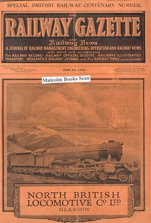 Railway Gazette and Railway News, Special British Railway Centenary Number, La Railway Gazette Nu...