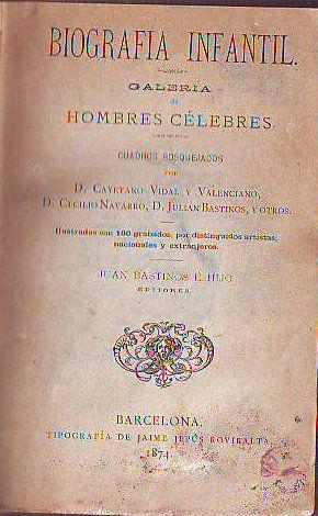 biografia infantil. Galeria de hombres celebres.