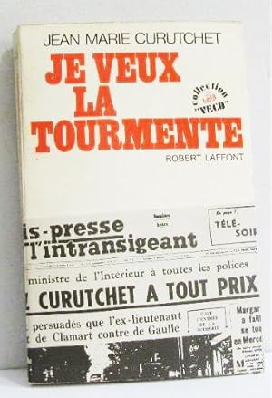 Seller image for JE VEUX LA TOURMENTE. for sale by Librairie l'Art et l'Affiche