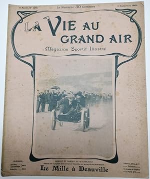 Bild des Verkufers fr La Vie Au Grand Air. Magazine Sportif Illustr. 4me Anne. N156 : 8 Septembre 1901. Le Mille  Deauville. zum Verkauf von JOIE DE LIRE