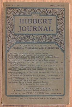 The Hibbert Journal Vol. XL. No. 2 January 1913