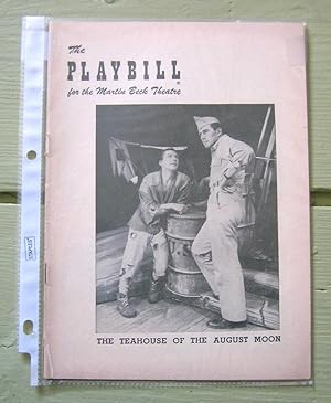 Image du vendeur pour The Teahouse of the August Moon. The Playbill for the Martin Beck Theatre. mis en vente par Monkey House Books
