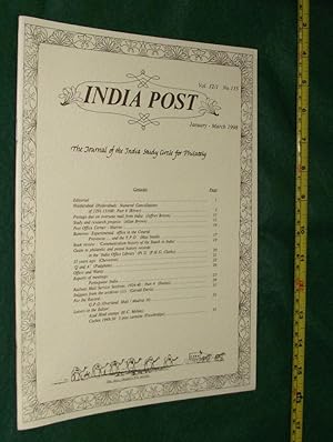 INDIA POST: The Journal of the India Study Circle for Philately - Volume 32/1 No. 135: January to...