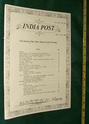 INDIA POST: The Journal of the India Study Circle for Philately - Volume 32/2 No. 136: April to J...